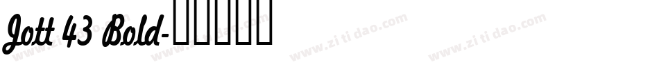 Jott 43 Bold字体转换
